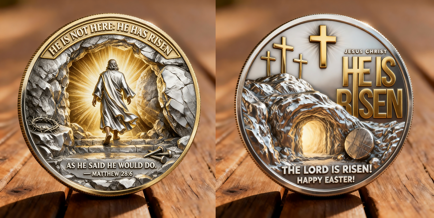 🏆NEW YEAR 60% OFF - ❤️“No Greater Love” Resurrection Commemorative Coin