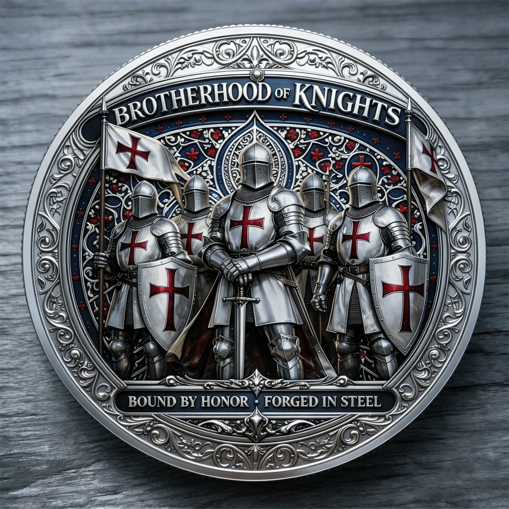 ⚡️Last Day 60% OFF - Brotherhood of Knights Commemorative Coin ⚔️🪙🛡️