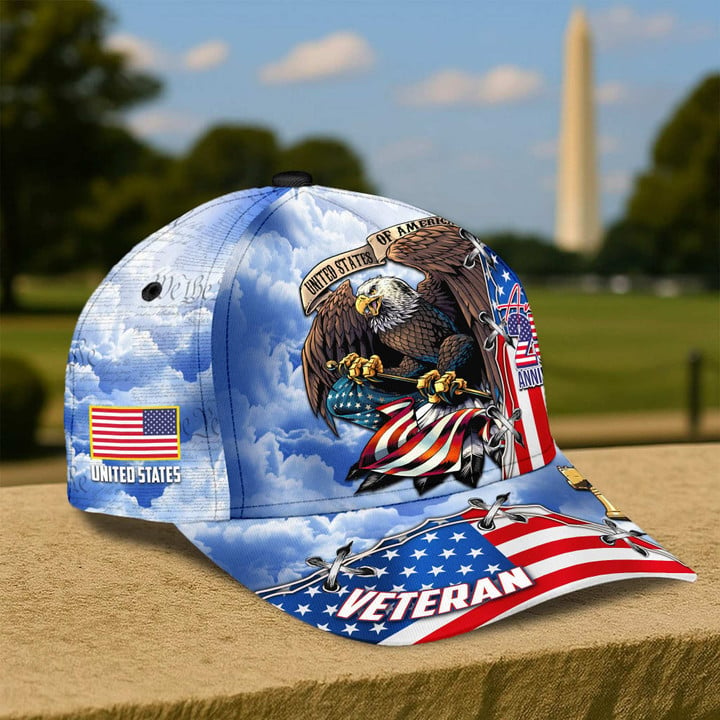 Premium America 250th Anniversary US Veterans Baseball Hats Gifts For U.S. Veterans, Gifts For Independence Day, Veterans Day.