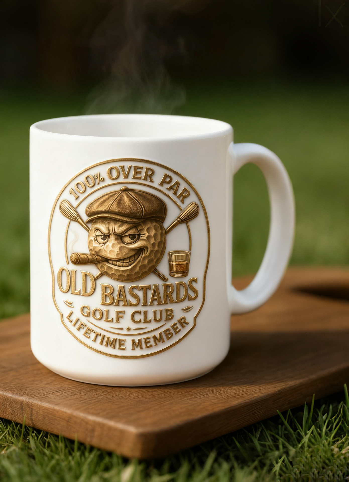☕ OLD BASTARDS GOLF CLUB Ceramic Mug — For the Lifetime Members of Over Par Legends （BUY 2 FREE SHIPPING)