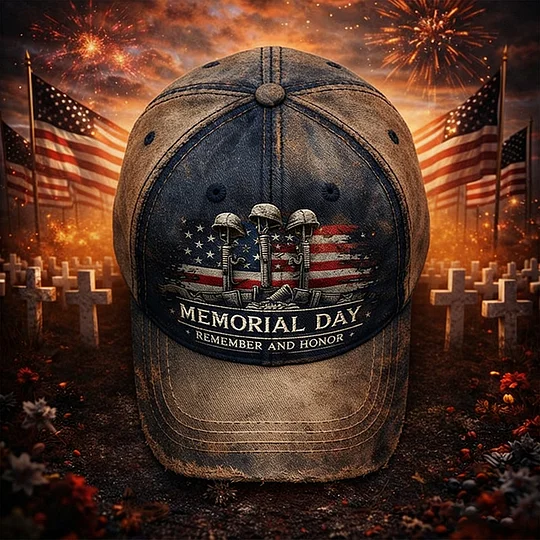 Memorial Day Print Casual Hat