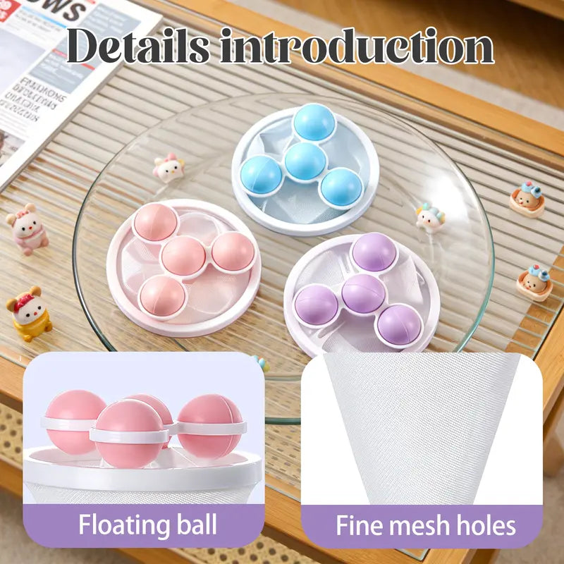 3 Counts Washing Machine Filter Bag | Reusable Floating Hair Catcher Mesh for Laundry Washer