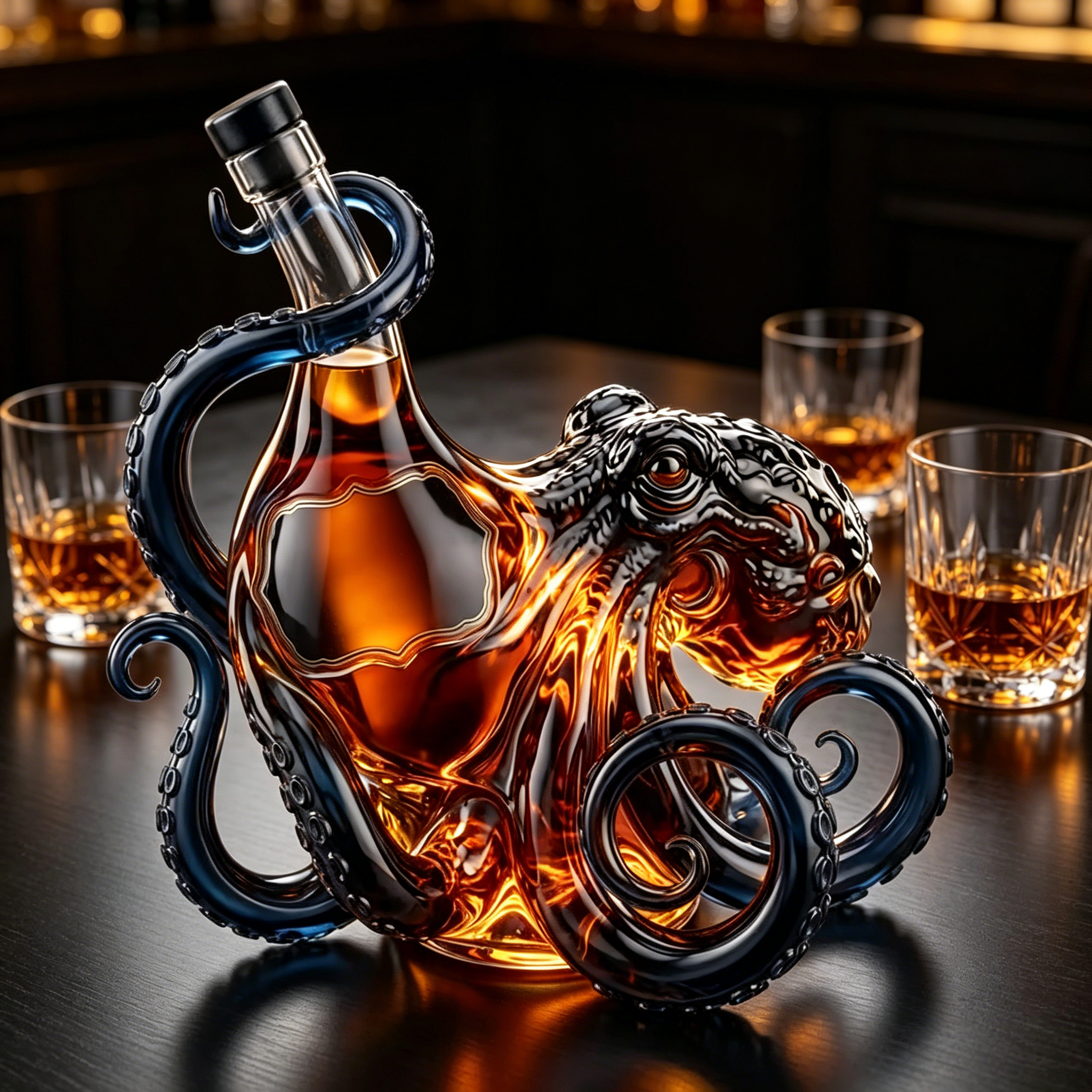 3D Sculpted Octopus Collector's Edition Bottle -- 🔥🔥Buy 2 Free Shipping