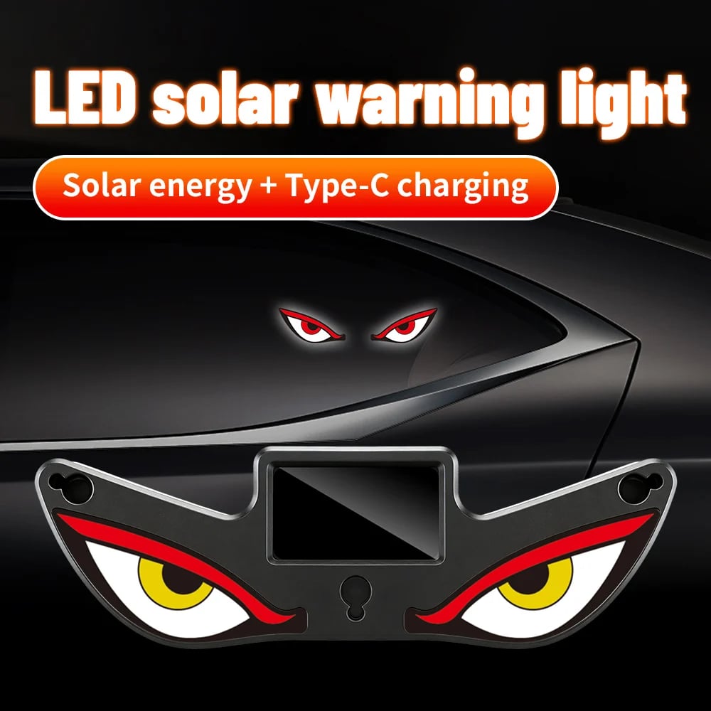 🔥Last Day 49% OFF - 🚗Solar Demon Eye LED Car Window Light（ BUY 2  FREE SHIPPING)