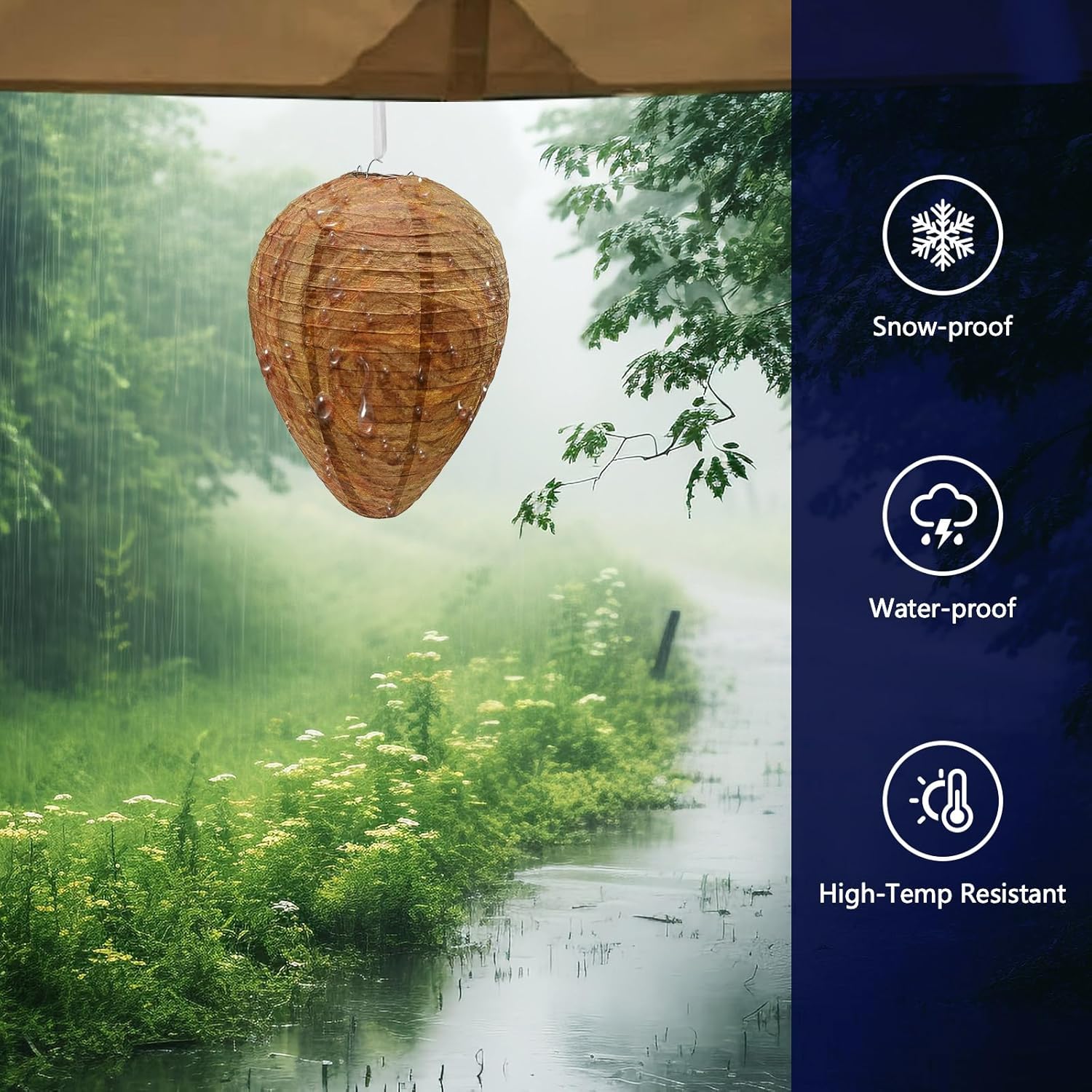 🔥Hot Sale 49% OFF🐝Natural Wasp Deterrent Hive🎁BUY MORE FREE MORE