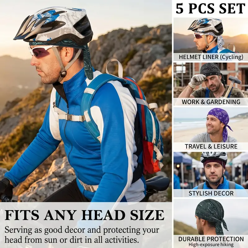 🔥Hot Sale 49% OFF🔥Adjustable Tie-Back Head Wrap for Men & Women ( FREE SHIPPING)