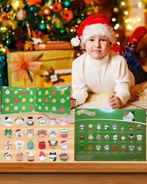 🎅 Early Christmas Sale🎅2026 Squishmallows 24-Day Micromallows Holiday Plush Advent Calendar