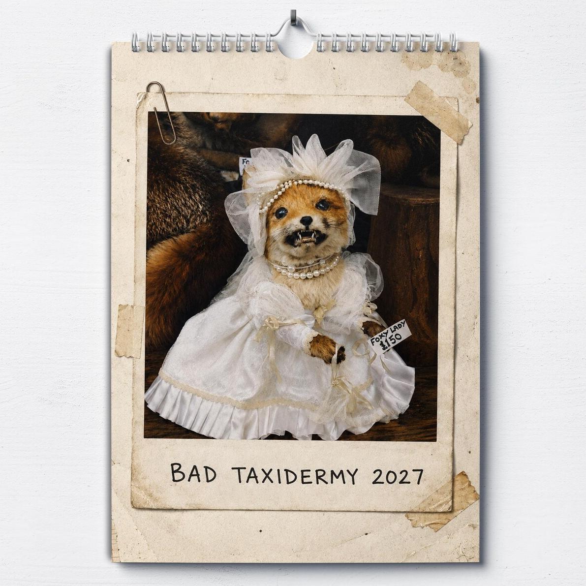 😂Bad Taxidermy Calendar 2027 – Funny & Bizarre Animal Specimens (FREE SHIPPING)\