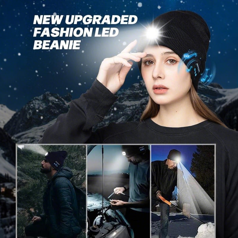 🎄Christmas Sale 49% OFF🏆50K+ SOLD!🔥2025 Upgraded Bluetooth Beanie Hat with Light