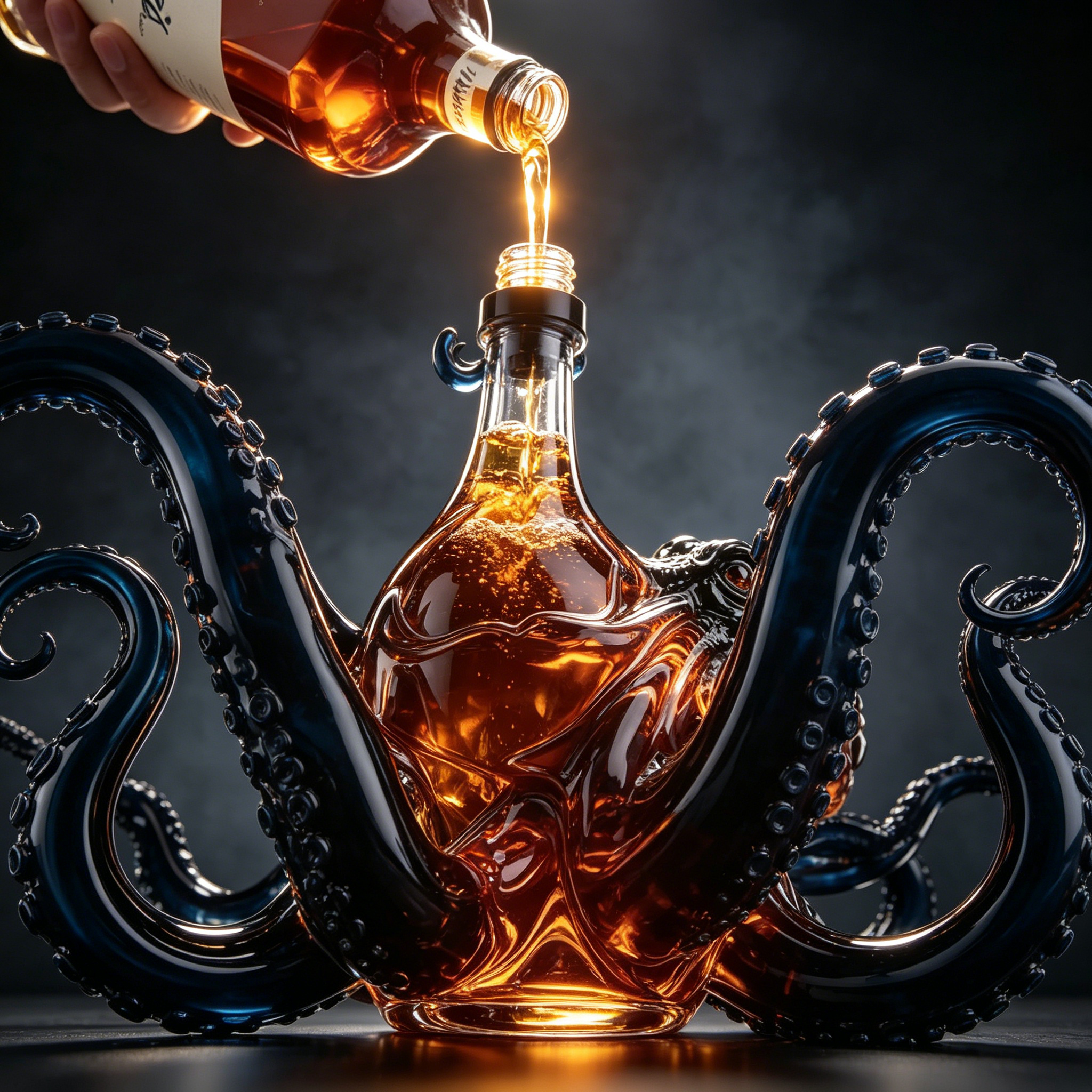 3D Sculpted Octopus Collector's Edition Bottle -- 🔥🔥Buy 2 Free Shipping