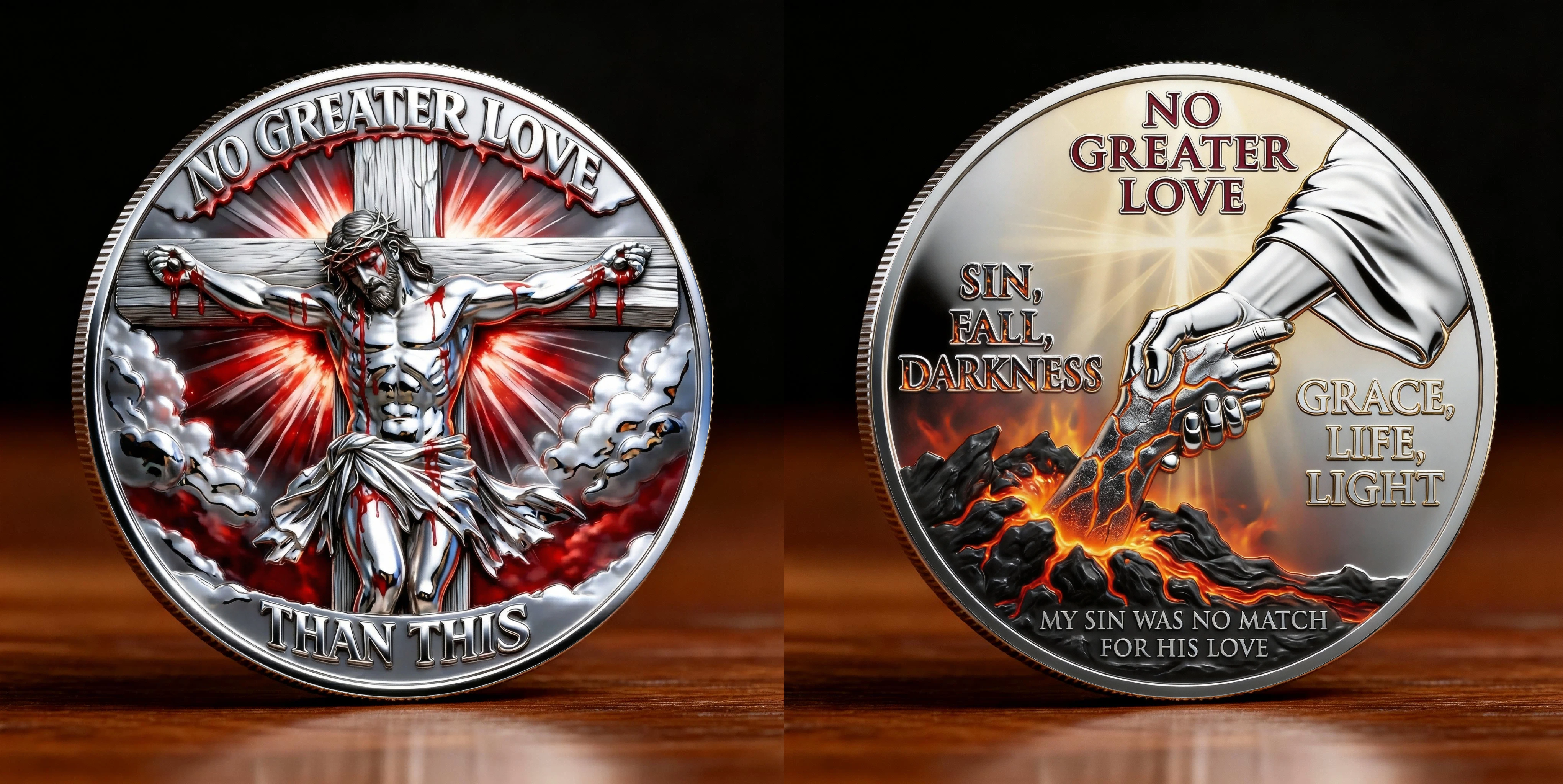 🏆NEW YEAR 60% OFF - ❤️“No Greater Love” Resurrection Commemorative Coin
