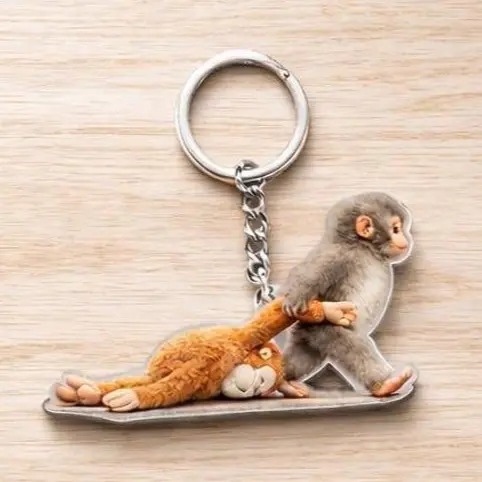 Punch Monkey Keychain
