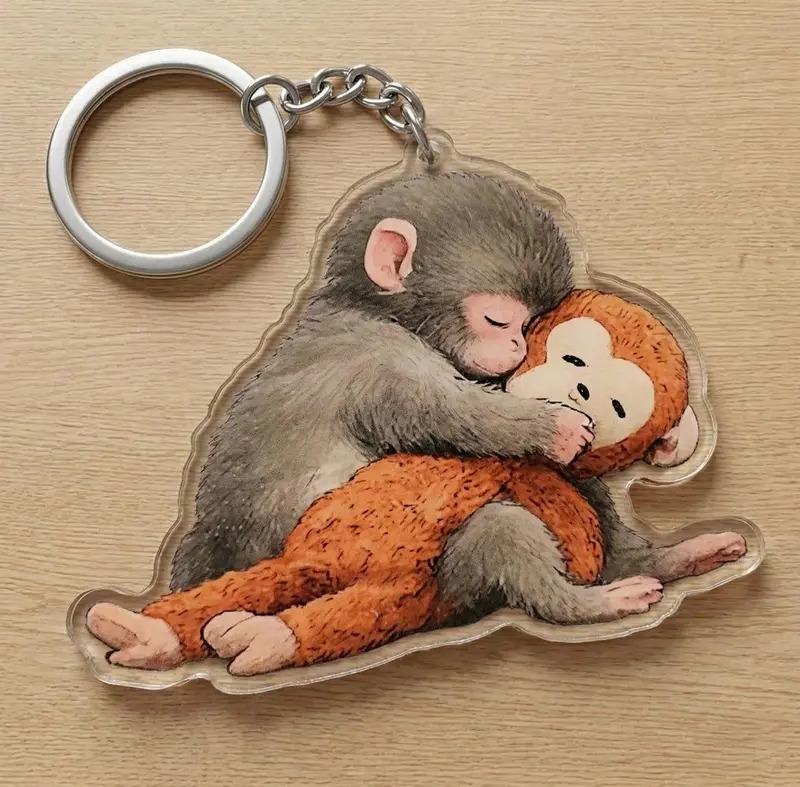 Punch Monkey Keychain