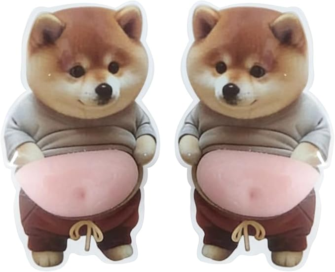 🔥Last Day Sale 49% OFF-6Pcs 3D Dog & Cat Belly Mochi Squishy Stickers, Stress Relief Fidget