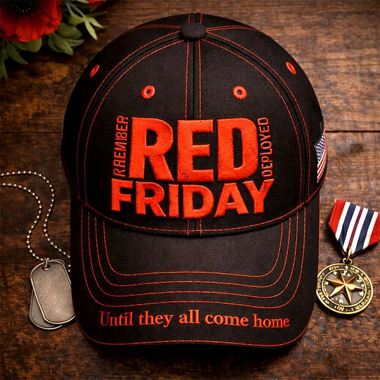 RED FRIDAY Veteran Memorial Baseball Cap