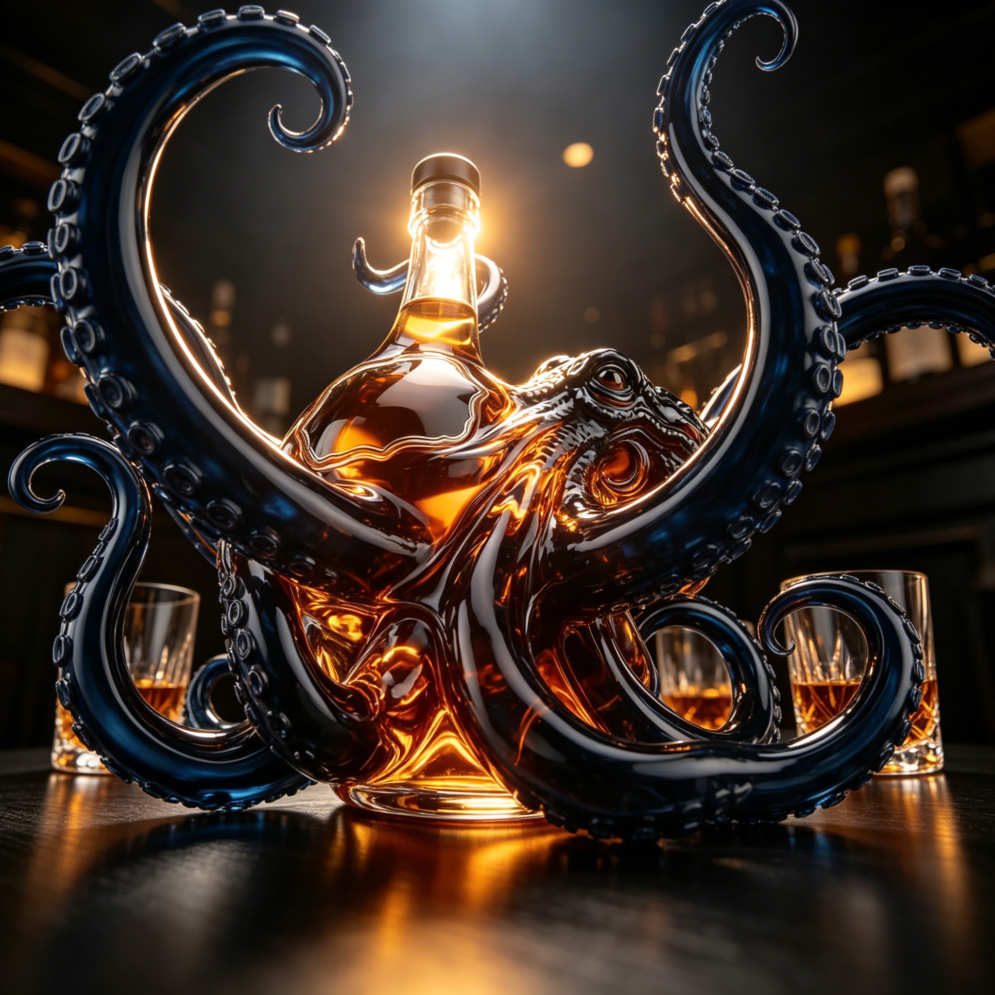 3D Sculpted Octopus Collector's Edition Bottle -- 🔥🔥Buy 2 Free Shipping