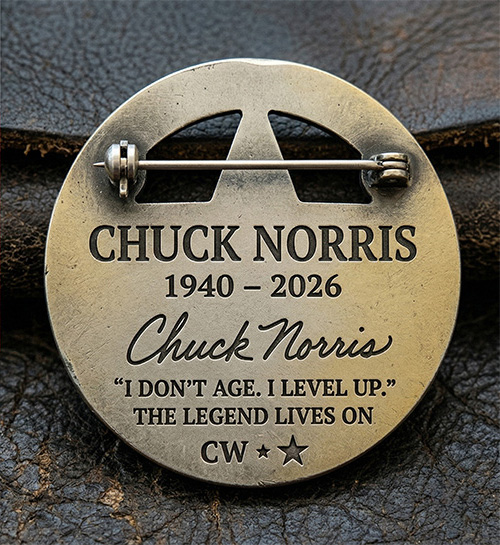 Chuck Norris Texas Ranger Memorial Pin