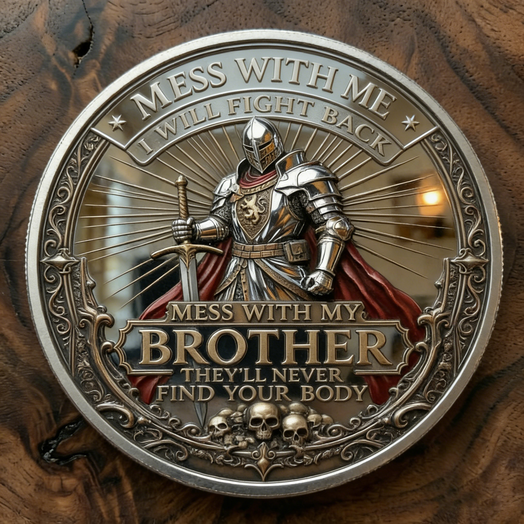 🏆Last Day 60% OFF - Brotherhood Warriors Commemorative Challenge Coin ⚔️🛡️🪙