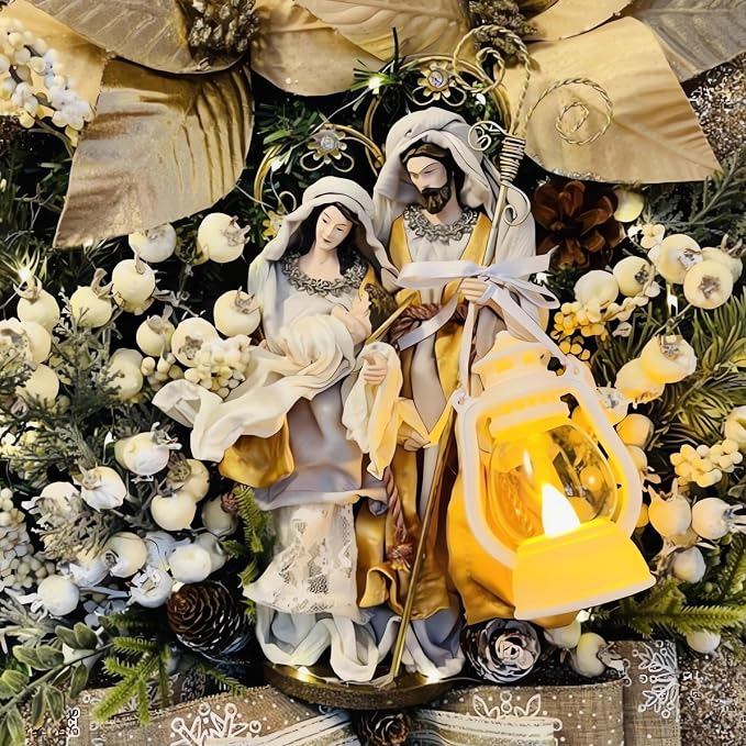 2026 New Large Christmas Wreaths-Holy Family Wreath Decorations ( BUY 2 FREE SHIPPING)