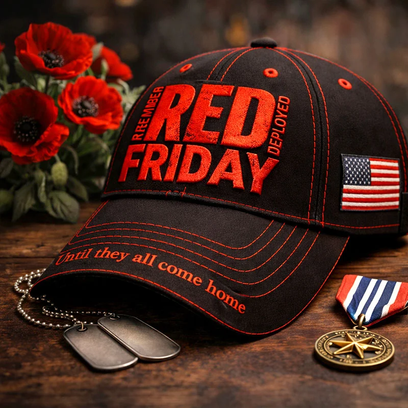 RED FRIDAY Veteran Memorial Baseball Cap