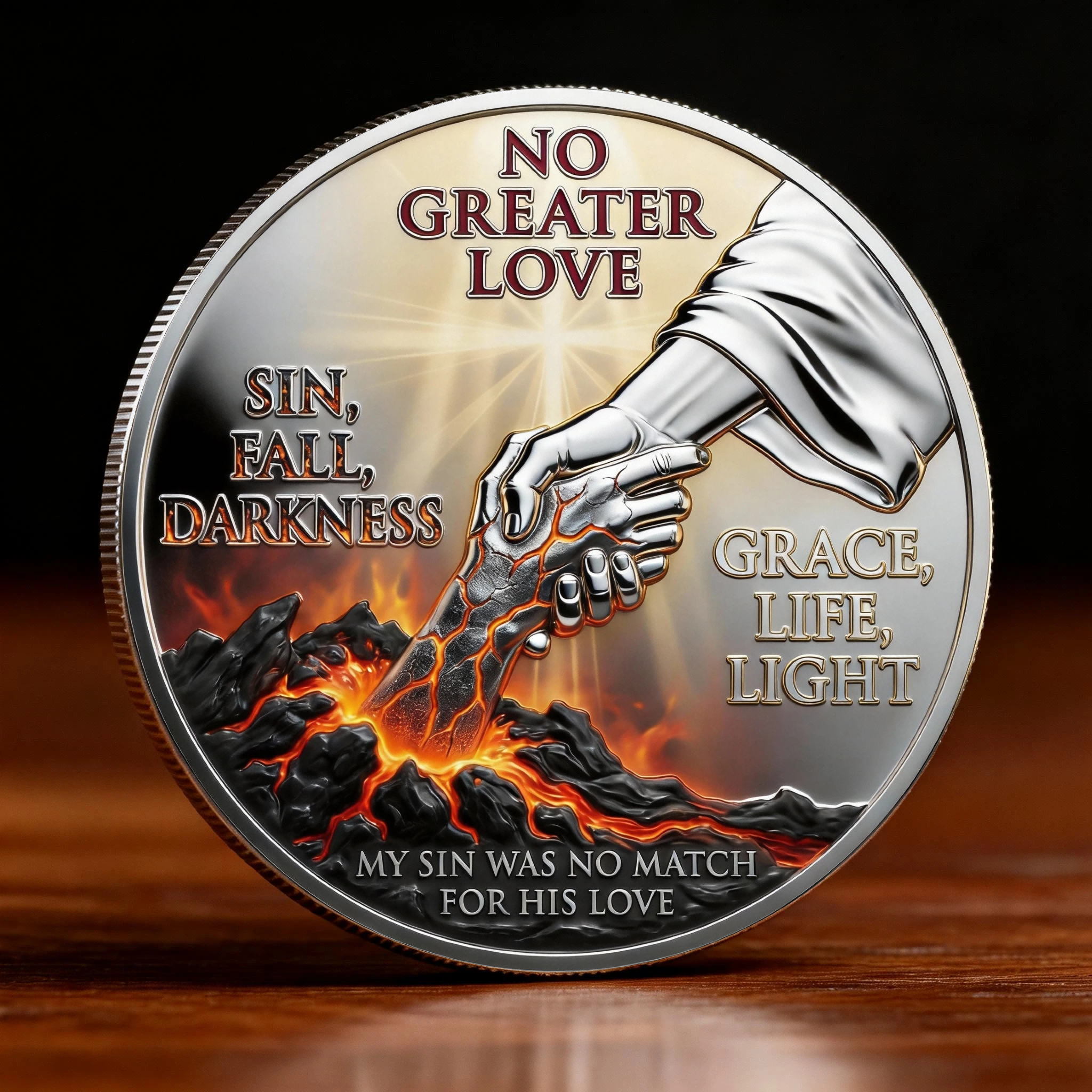 🏆NEW YEAR 60% OFF - ❤️“No Greater Love” Resurrection Commemorative Coin