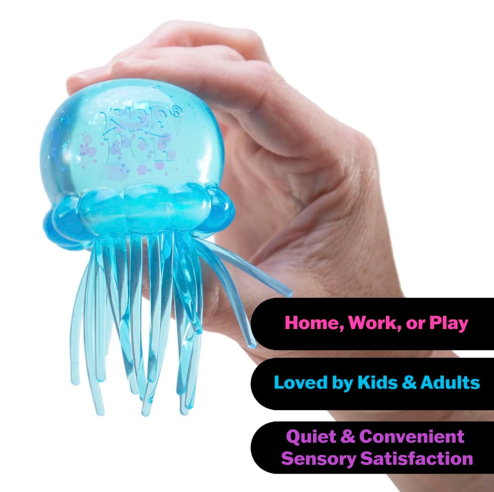 Jelly Squish Sensory Squeeze Toy – Soft Gel-Filled Stress Ball, Stretchy Anxiety Relief Fidget, Calming Portable Toy for Home Office School Travel, Gift for All Ages