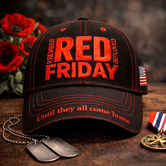 RED FRIDAY Veteran Memorial Baseball Cap