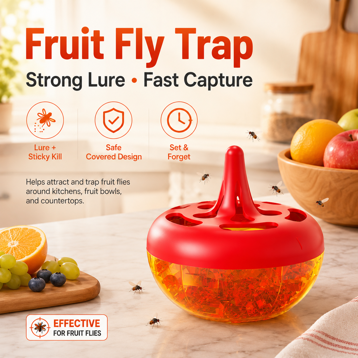 🪰 Say Goodbye to Fruit Flies – 50% OFF Today Only! -Fruit fly and mosquito trap