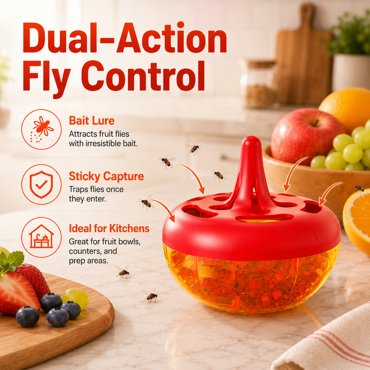 🪰 Say Goodbye to Fruit Flies – 50% OFF Today Only! -Fruit fly and mosquito trap
