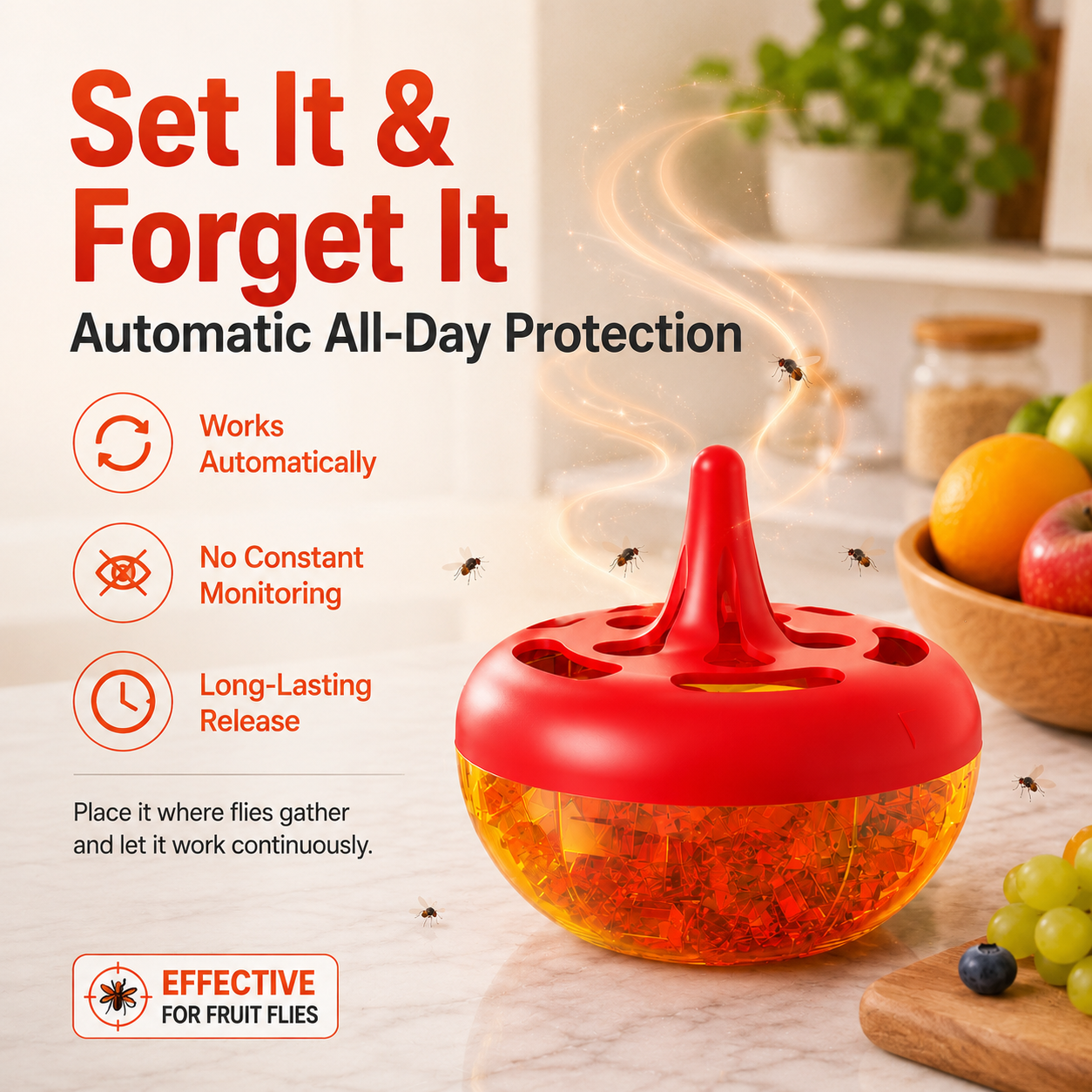 🪰 Say Goodbye to Fruit Flies – 50% OFF Today Only! -Fruit fly and mosquito trap