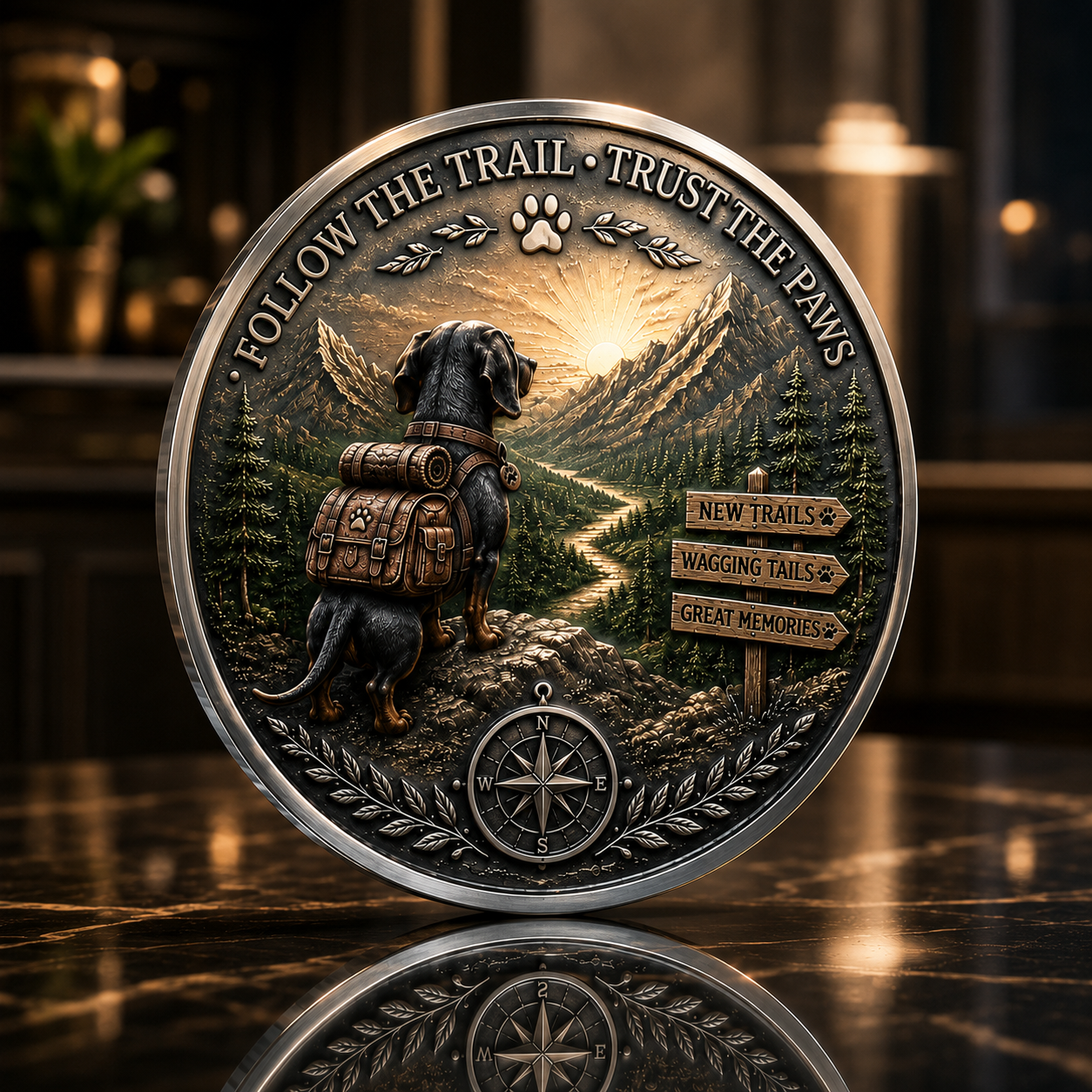 🏆Limited Time Sale 49% OFF🐾 Travel Dachshund Lucky Coin