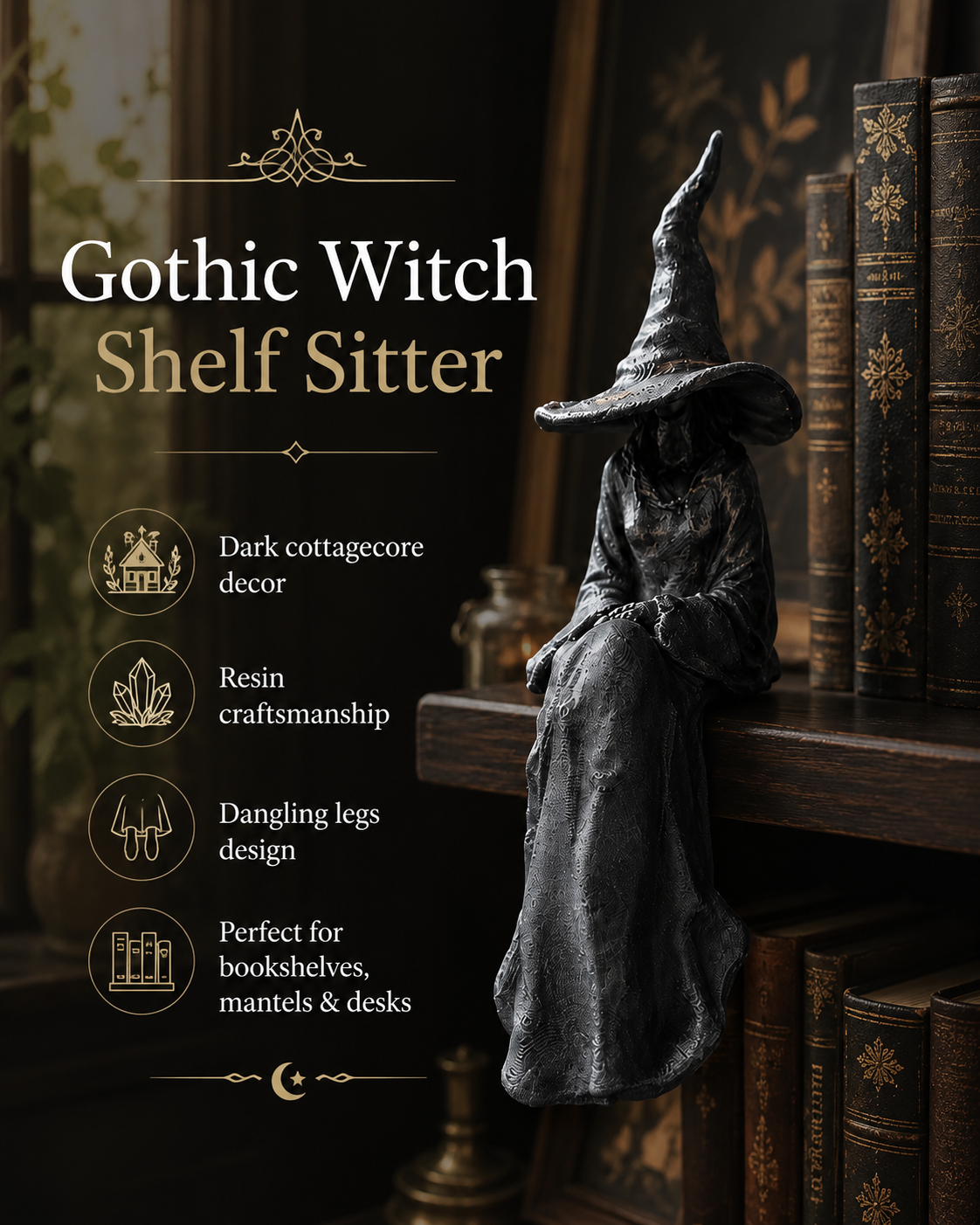 🔥Last Day 49% OFF - The Creepiest Little Shelf Sitter For Halloween 🎃🖤