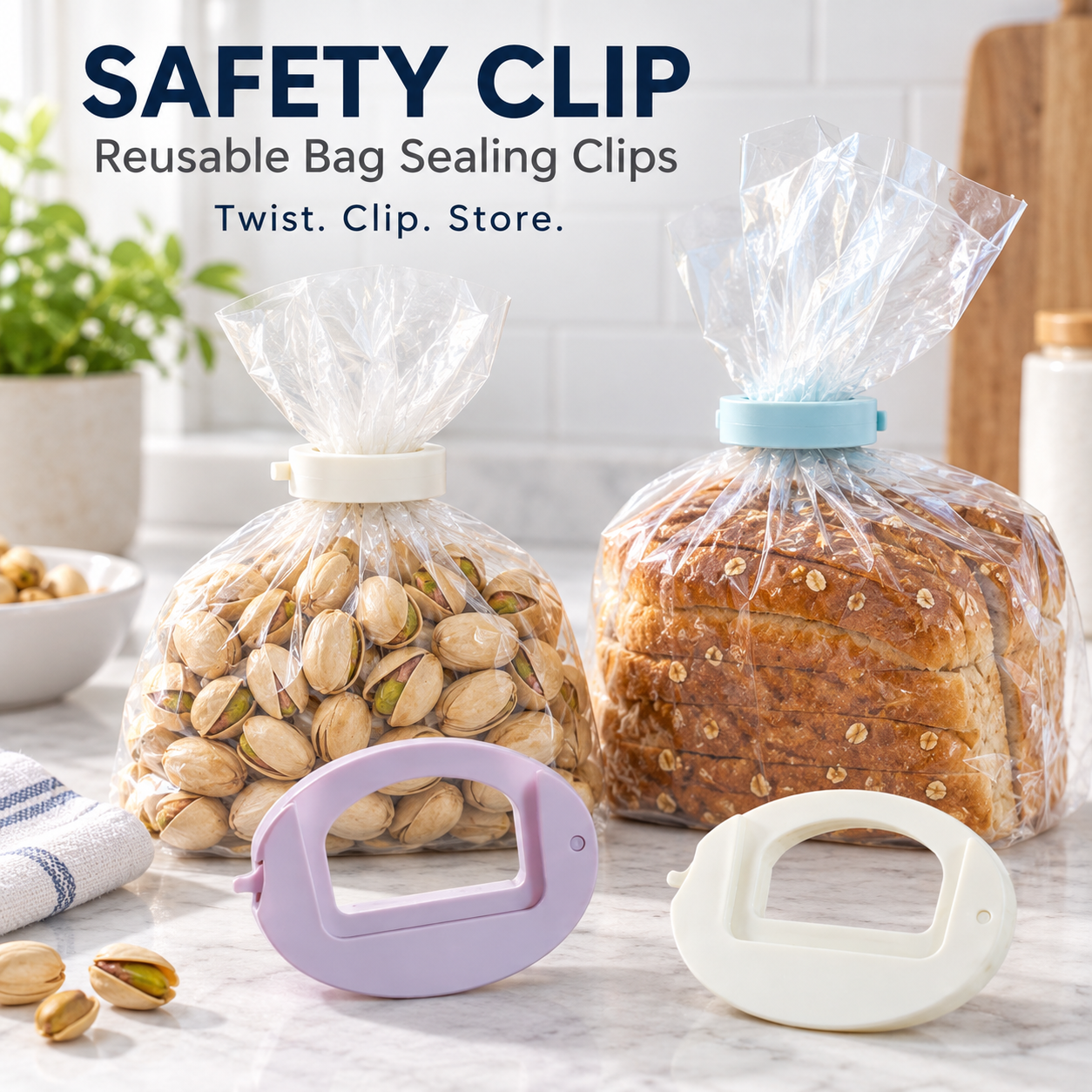 🔥 Small Clip, Big Convenience — Reusable Food Bag Sealing Clips for a Tidier Kitchen! ( FREE SHIPPING)