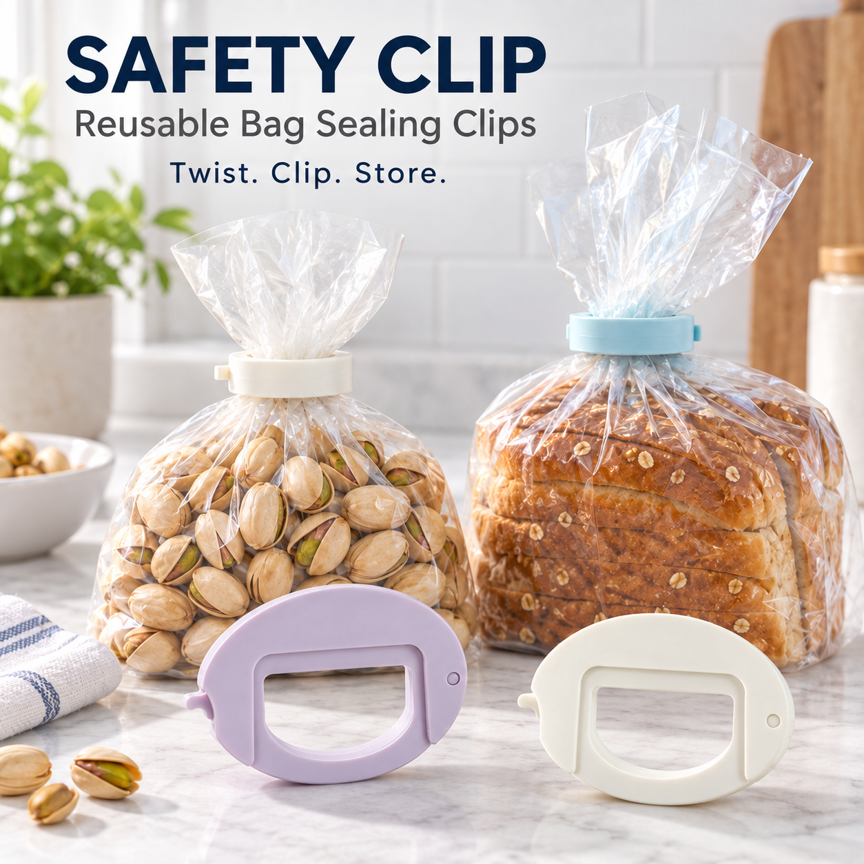 🔥 Small Clip, Big Convenience — Reusable Food Bag Sealing Clips for a Tidier Kitchen! ( FREE SHIPPING)