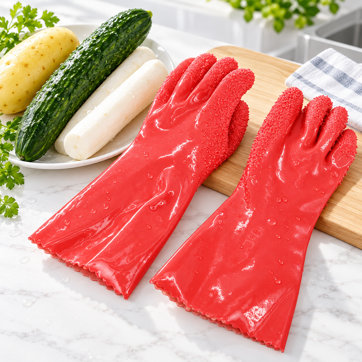 Magic Vegetable Peeling Gloves – Fast, Easy & Mess-Free (FREE SHIPPING)