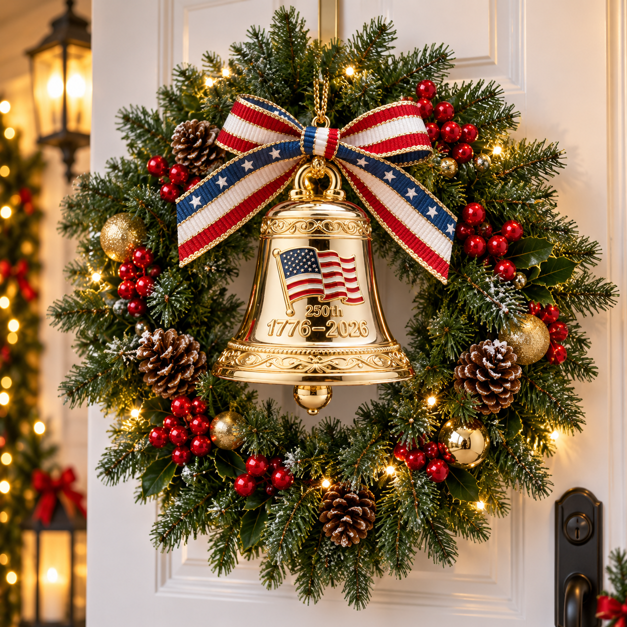 🔥Last Day 49% OFF -🌟Proudly made in Texas, USA🔔United States 250th Anniversary Bell Ornament
