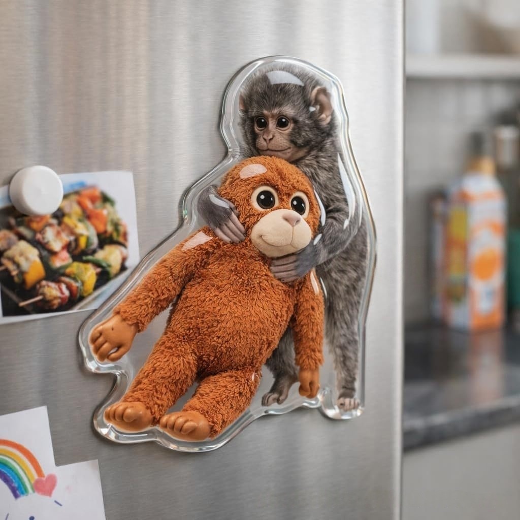 🏆New Year 60% OFF-🐒 Tiny Monkey Comfort Magnets A Little Hug for Your Everyday Life