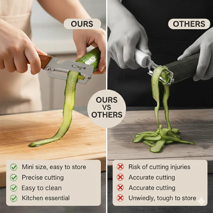 Kitchen Multi-Function Stainless Steel Thickened Fruit Peeler Knife for Sugar Cane and Pineapple Skin Removal Special Tool