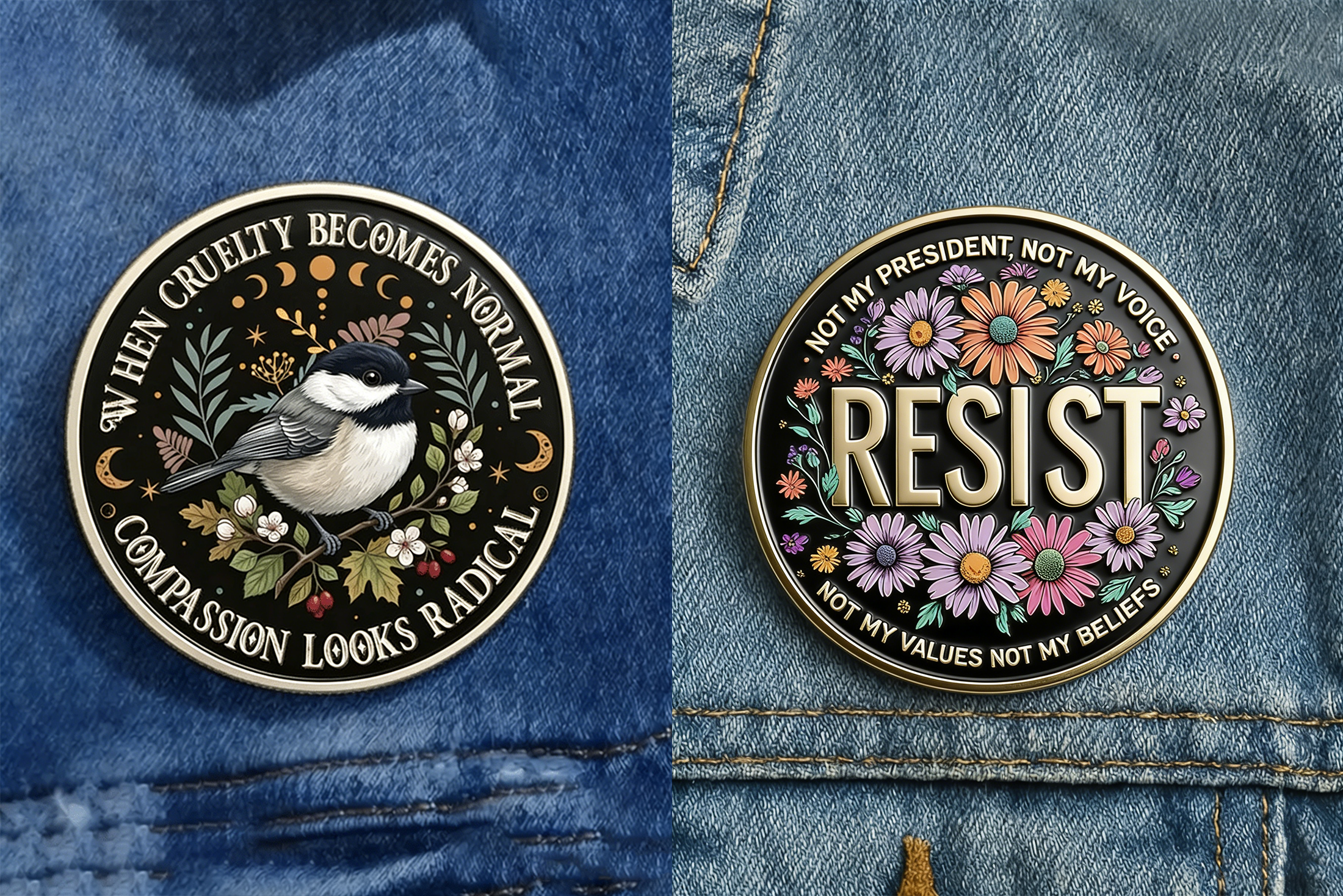 🎉Last Day 49% OFF- Not My President, Not My Voice, Not My Values, Not My Beliefs Pin-coin
