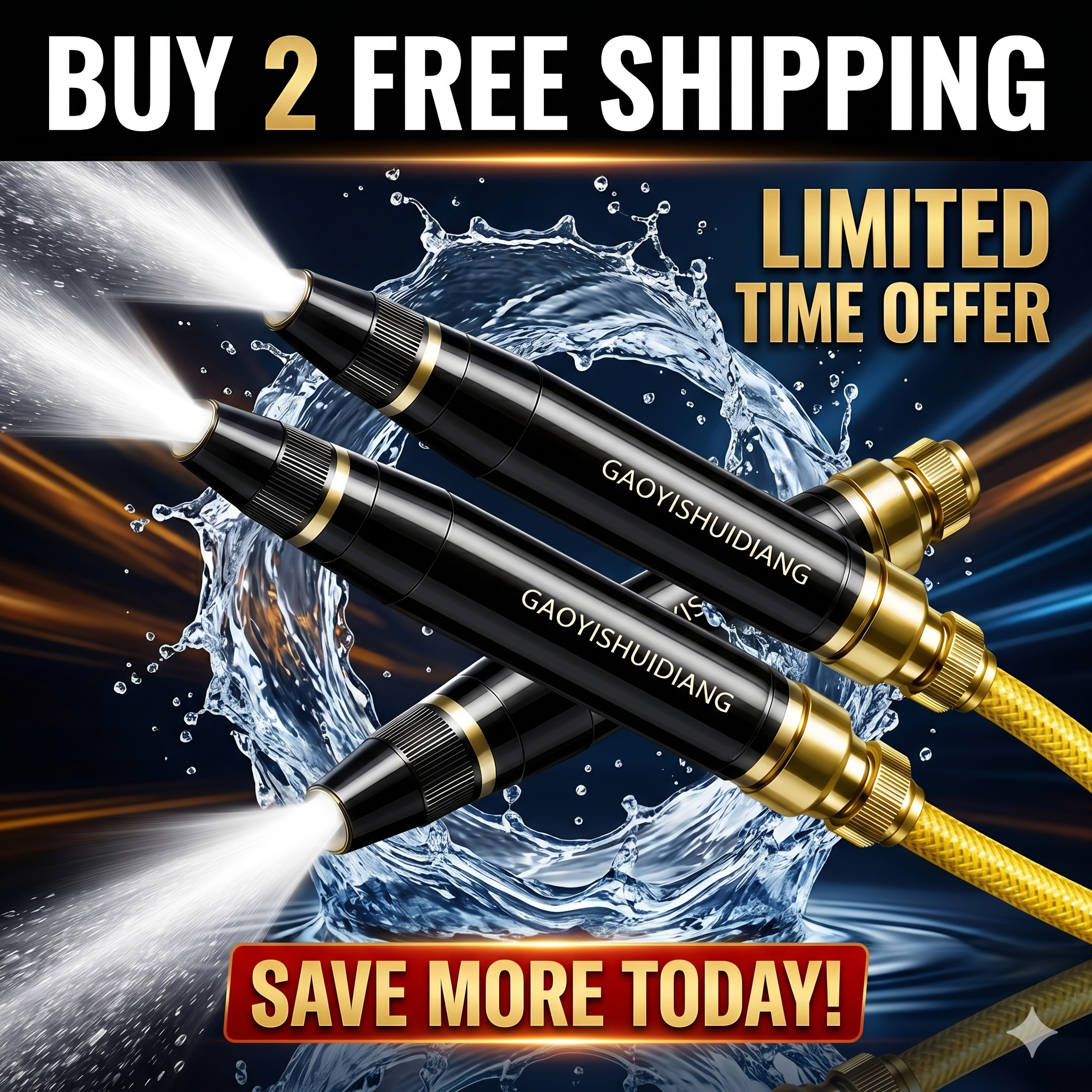 2026 Summer Hot Sale 49% OFF-🔥High-pressure Car Washing Nozzle Garden Hose Nozzle ( BUY 2 FREE SHIPPING)