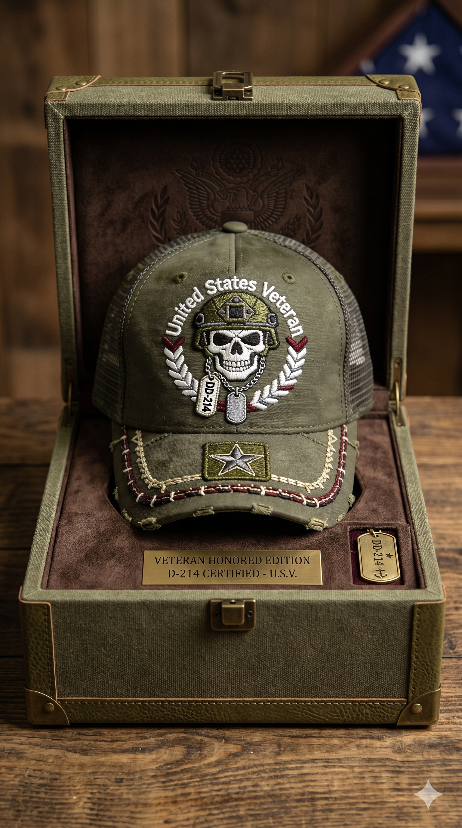 Last Day 49% OFF🔥DD-214 United States Veteran Cap – Embroidered Edition