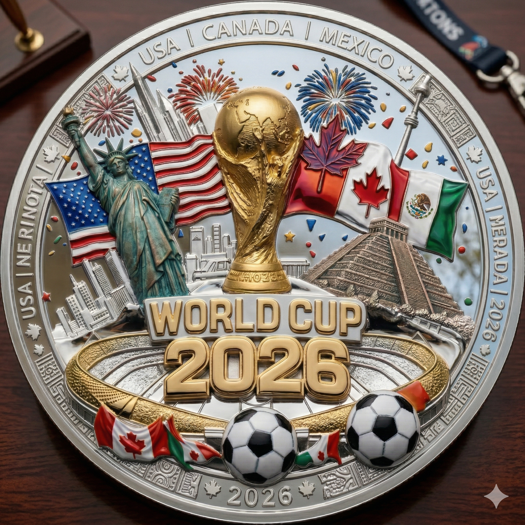 ⚽World Cup 2026 Legacy Challenge Coin🏆 ★LIMITED EDITION • ONLY 2026 PIECES AVAILABLE★