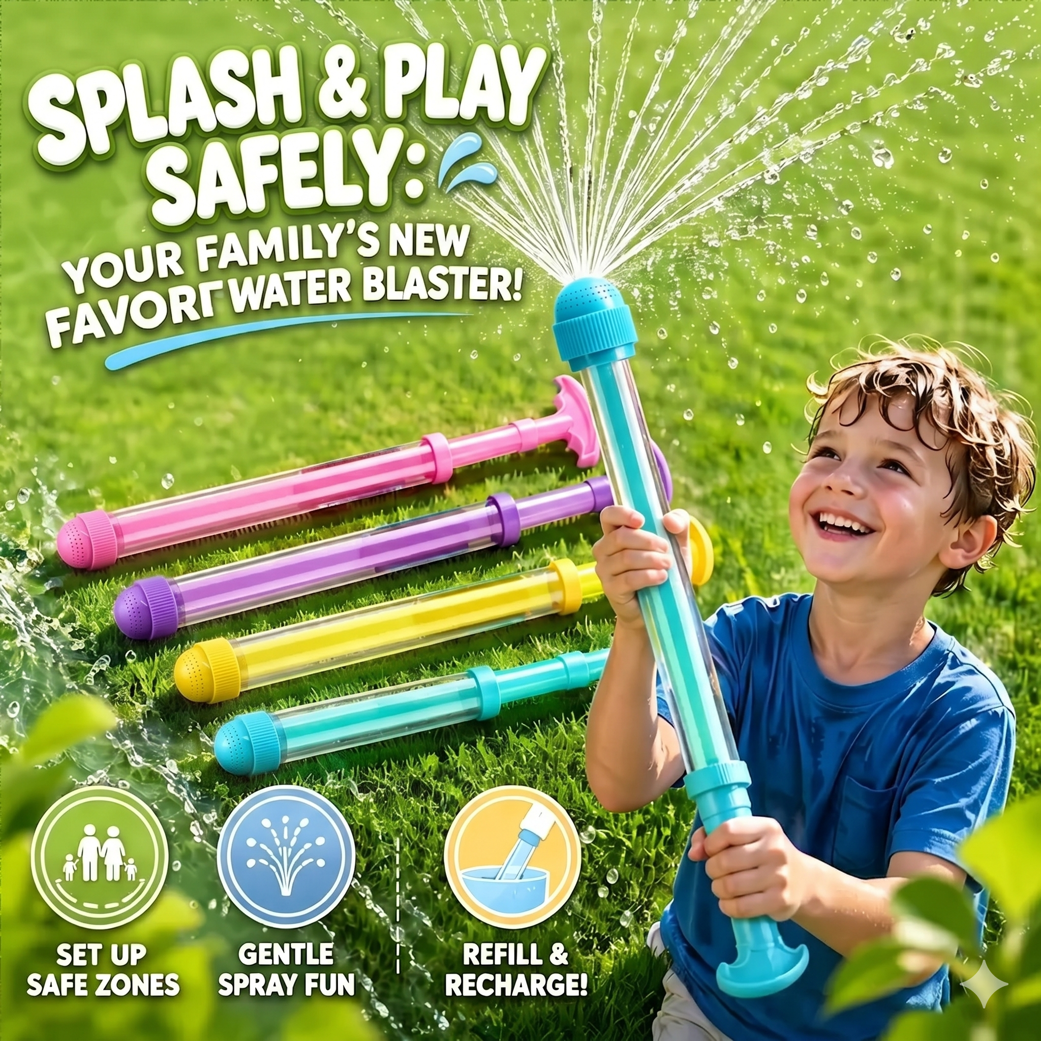 💦🔫Water Fireworks Toys, Firework Water Gun, Outdoor Water Spray Sprinkler - 🎁BUY 2 GET 2 FREE