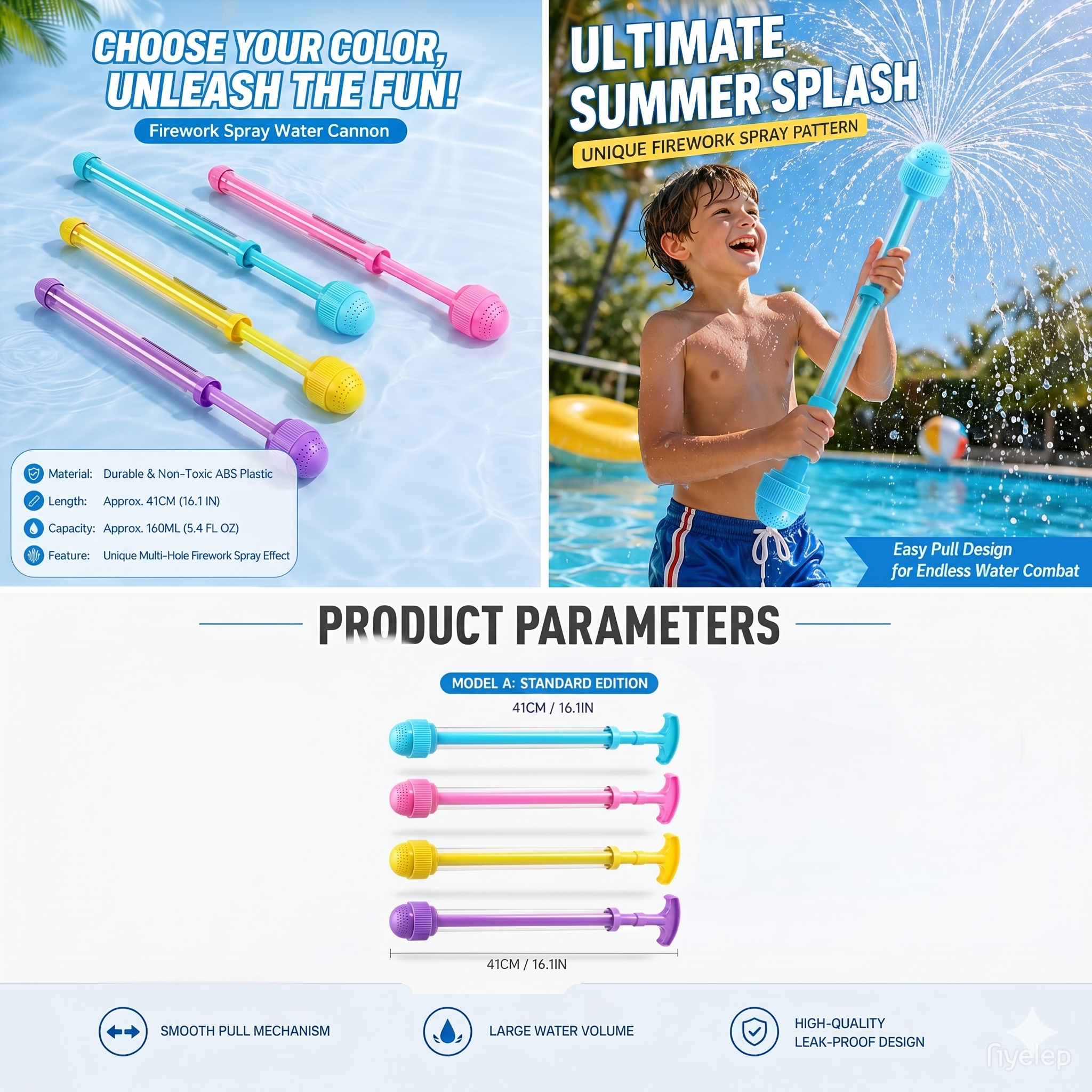 💦🔫Water Fireworks Toys, Firework Water Gun, Outdoor Water Spray Sprinkler - 🎁BUY 2 GET 2 FREE