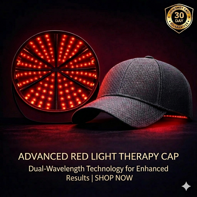 ✨Red Light Therapy Cap, USB Rechargeable Portable Hair Regrowth Cap, Travel Friendly Hair Care Gift for Men & Women💆‍♂️💆‍♀️-FO