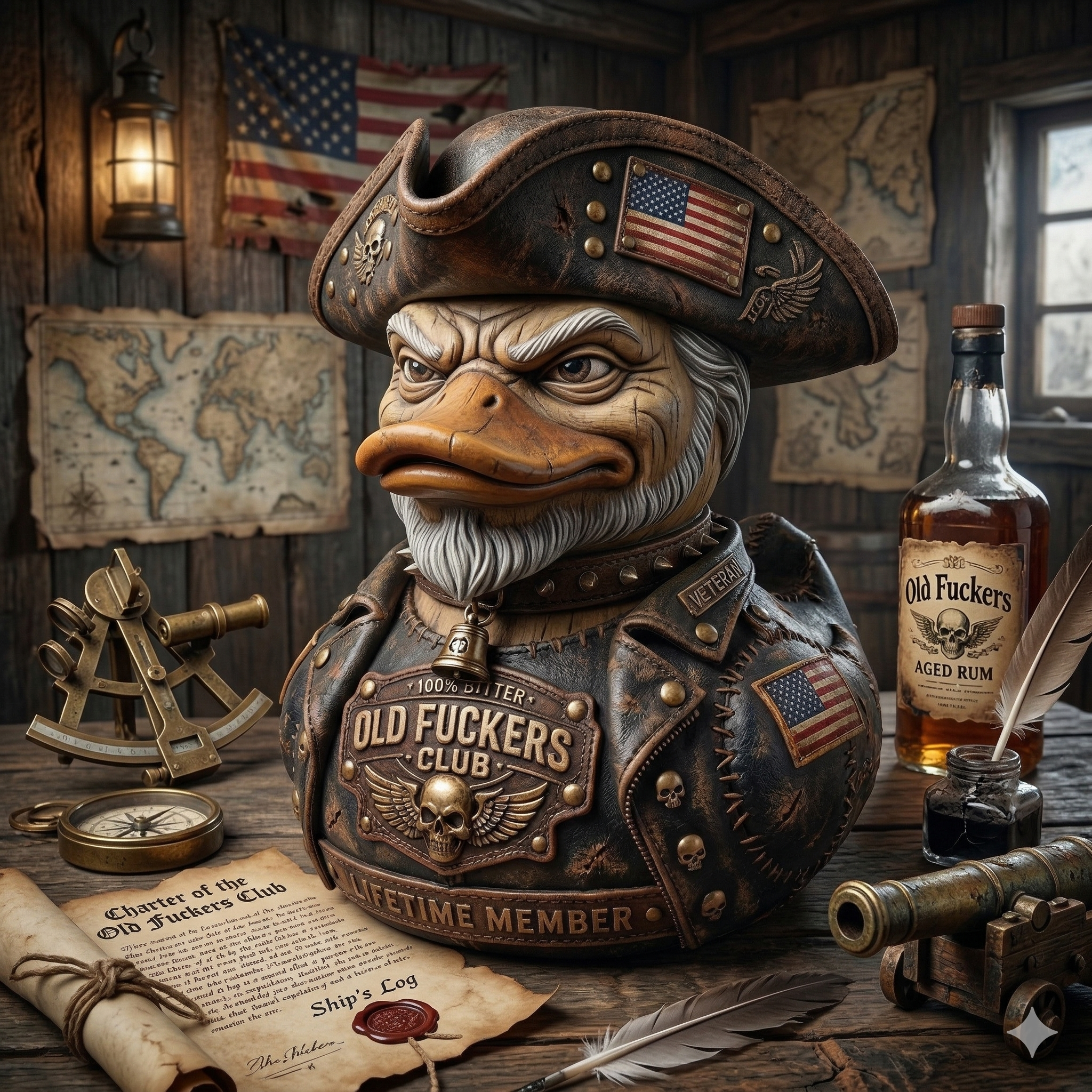 🦆 [HARDCORE ALERT] This Duck Might Be Older—and More Punk—Than You! 💯 100% Bitter Old Fuckers Club! 🔥