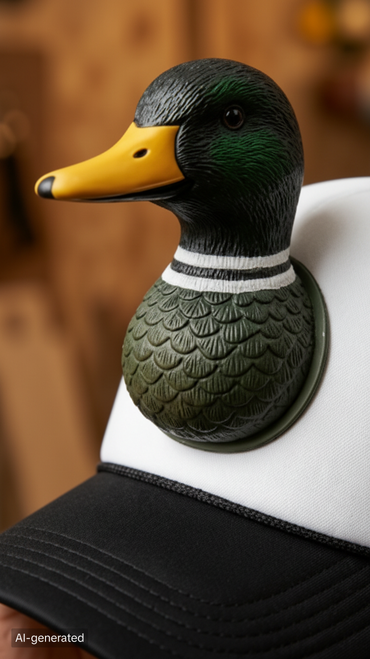 🎁Last Day 50% OFF -🔥Baseball Cap with 3D Duck Ornament and Tail