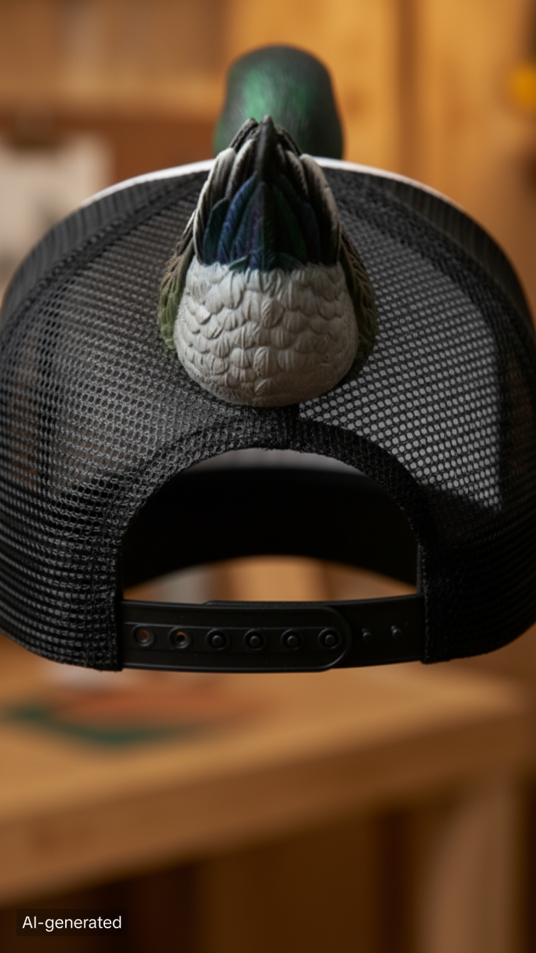 🎁Last Day 50% OFF -🔥Baseball Cap with 3D Duck Ornament and Tail