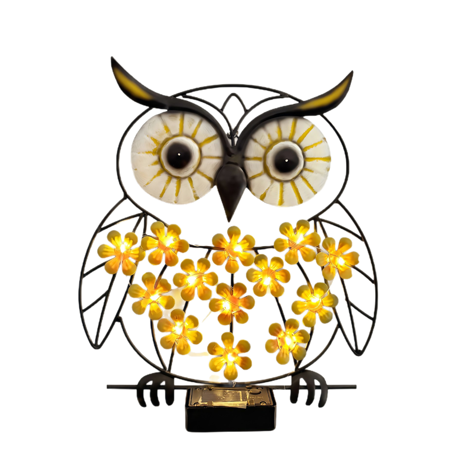 🔥2026 Hot Sale - Solar-Powered Wrought Iron LED Owl Outdoor Landscape Garden Light