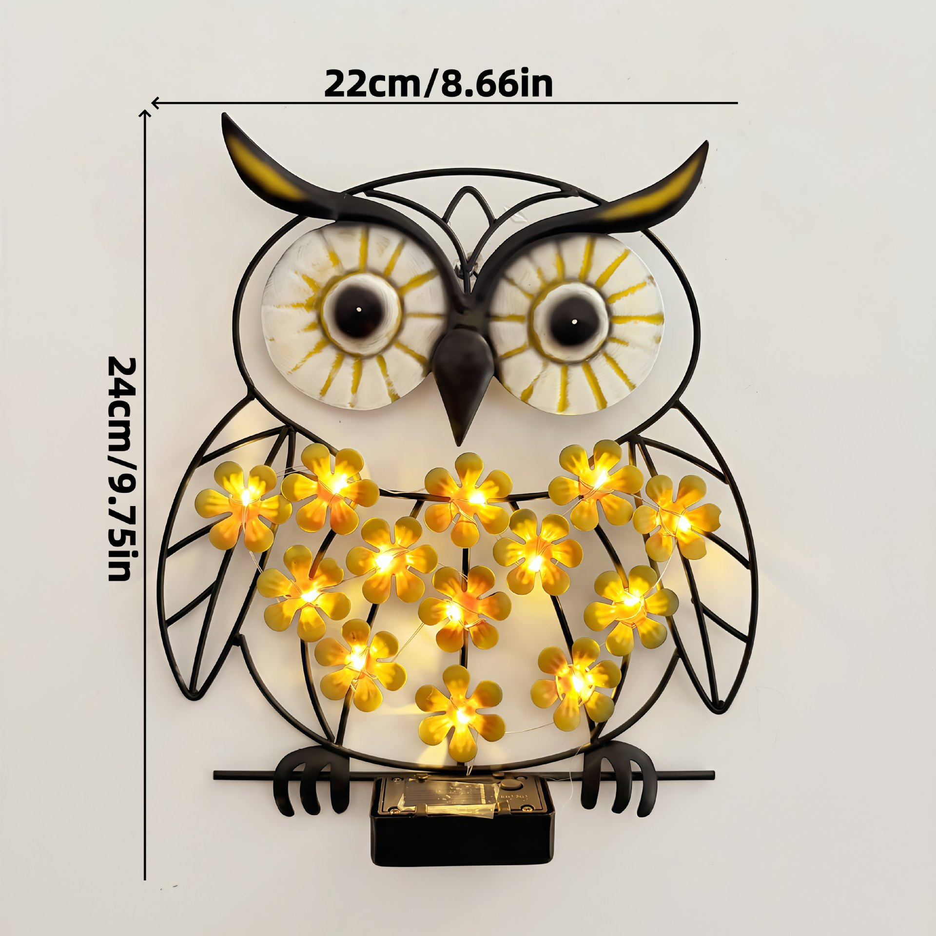 🔥2026 Hot Sale - Solar-Powered Wrought Iron LED Owl Outdoor Landscape Garden Light